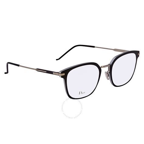 dior homme ai13.9o|DIOR Matte Silver Mens Square Eyeglasses AL13.9O0T51.